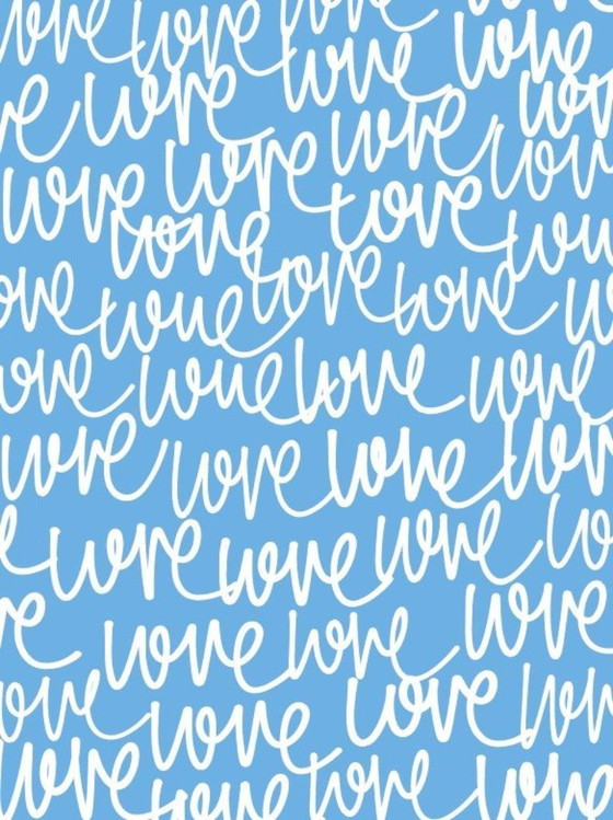 Image 1 of La Pointe - Love Bleu Ciel - Ingelijste litho van de kunstenaar