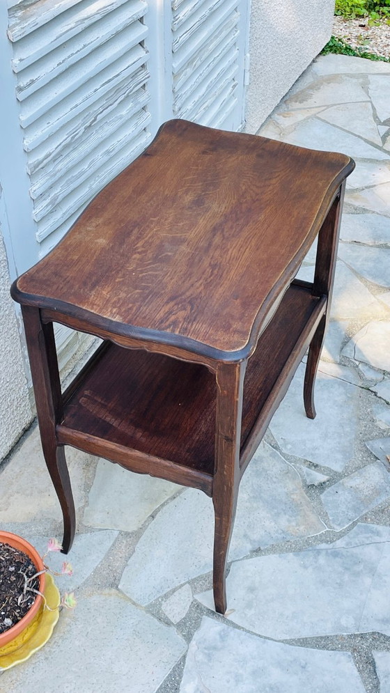 Image 1 of Serveerwagen met gebogen poten, vintage stijl