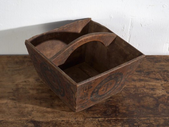 Antique Chinese painted wood basket – China, circa 1900 – Decorative Objects (photo 11 of 39)
