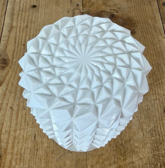 Vintage witte porseleinen plafondlamp, jaren 70 – Plafondlampen, Porcelain (photo 5 of 12)