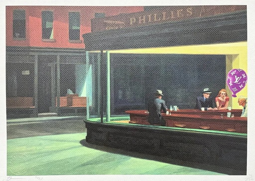 Death Nyc - Hopper Nighthawks e Louis Vuitton - Edizione limitata con certificato