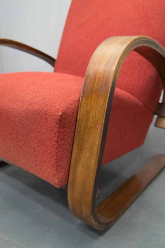 Image 1 of Rare fauteuil de style Alvar Alto par Navratil, années 1930, étiqueté
