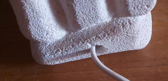 Image 1 of Carved stone lamp by Albert Tormos, circa 1970