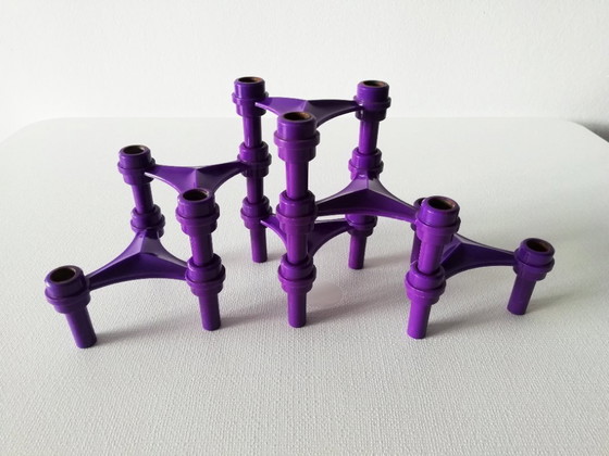 Image 1 of Set portacandele viola stile BMF Nagel