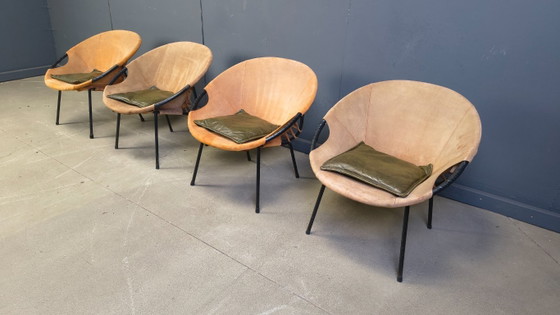 Image 1 of Vintage balloon chairs by Lush & co, 1960s - set of 4
