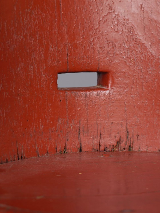Image 1 of Antieke Scandinavische houten Kubbestol stoel