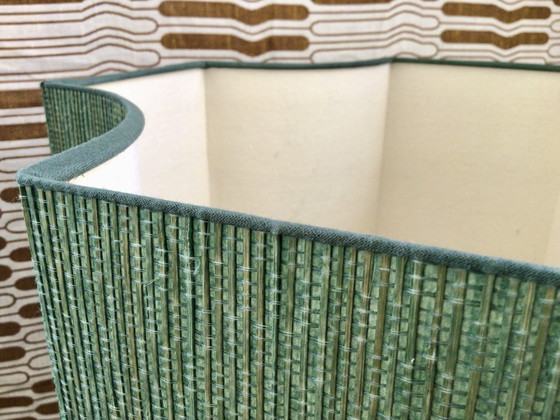 Image 1 of Grande lampe de table italienne en verre de Murano tourbillonnant, style milieu du XXe siècle, H 78 cm