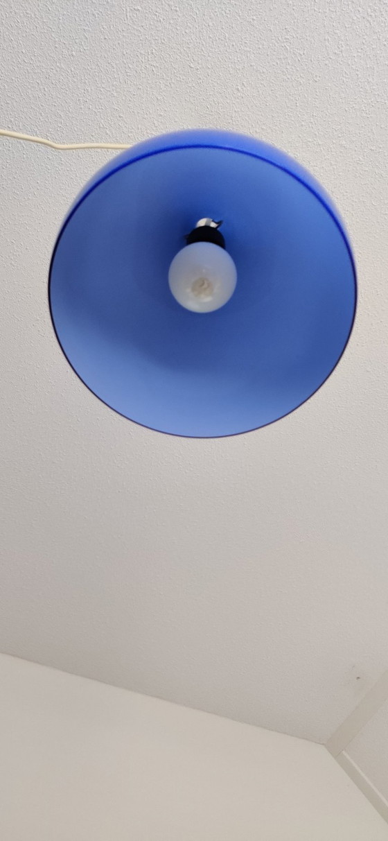 Image 1 of Venini blaue Pendelleuchte Paolo Venini Italienisches Design