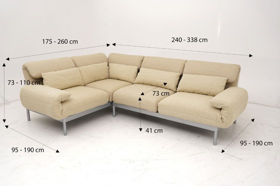 Image 1 of Canapé d'angle Rolf Benz Plura 380, Canapé d'angle, Canapé, Tissu, Exposition