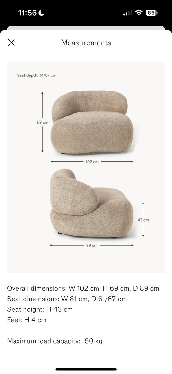 Image 1 of Westwing Teddy loungestoel