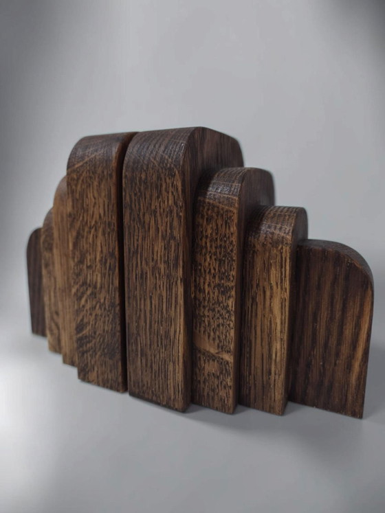 BOOKENDS - ART DECO / AMSTERDAM SCHOOL – ArtDecoOnline, Decorative Objects, Wood (photo 3 of 6)