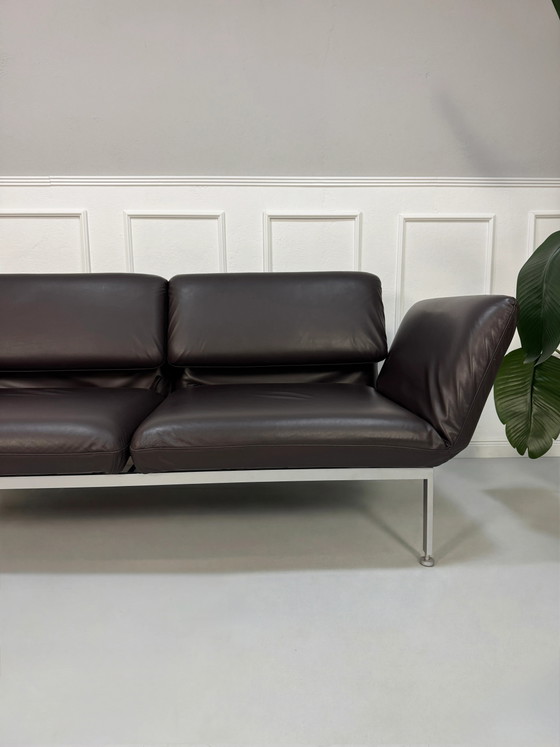 Image 1 of Brühl Roro Diseñador Leder Braun Sofá Schlafsofa Sofá