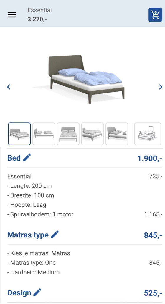 Auping Bed 100x200 Elektrisch Met Afstandsbediening – Eenpersoonsbedden, Metal, Wood (photo 5 of 7)