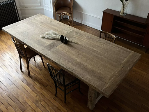 Kingstone Farmhouse Dining Table in Solid Oak - 250 x 100 cm