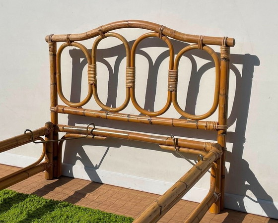 Image 1 of Letto vintage in bambù anni '70