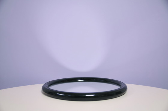 Image 1 of miroir rond noir Tiger vintage