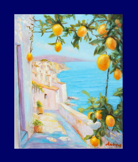 Quadro a Olio di una Vista sul Mare. – Dipinti e disegni, Wood (photo 4 of 10)