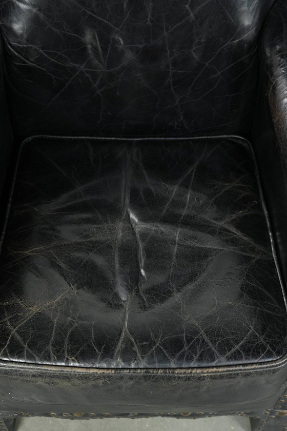 Image 1 of 2 x Einzigartige, besondere, elegante Kuhfell-Sessel mit Lederbeinen