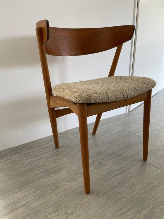 Image 1 of 4 x Helge Sibast Esstischstühle, Modellnummer 7, 1953