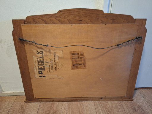 Vintage art deco spiegel 1930 Amsterdamse school 