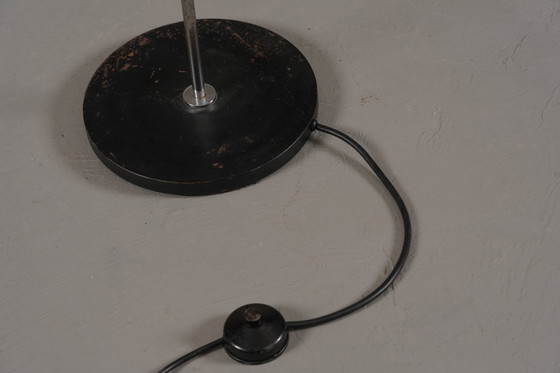 Image 1 of Vintage Black 2 Bulbs Floor Lamp, Germany 1970’s