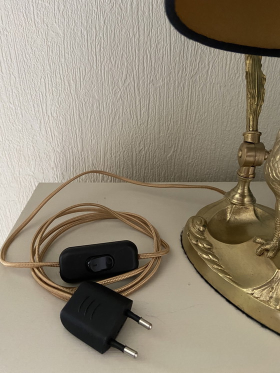 Image 1 of Lampe de bureau vintage articulée en bronze