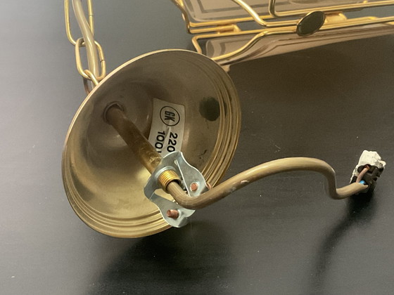 Image 1 of vintage Hollywood Regency hall lamp