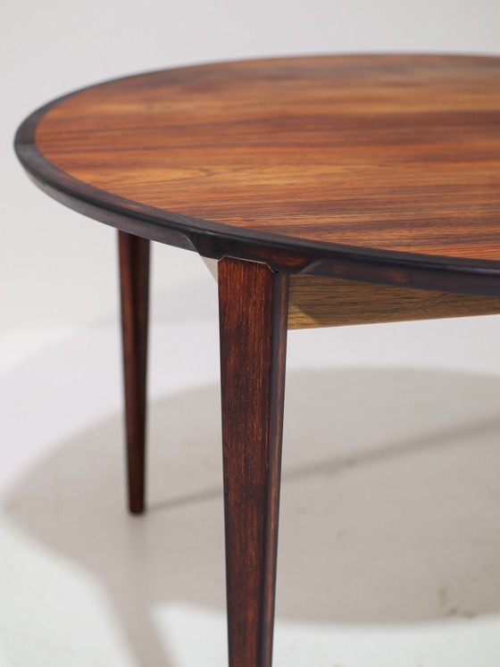 Image 1 of Henry Rosengren Hansen round extendable dining table rosewood