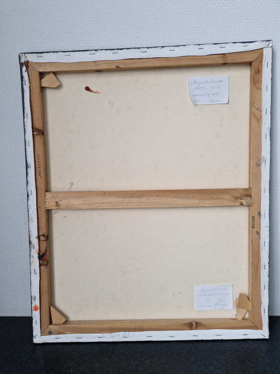 Image 1 of Peinture moderniste cubiste colorée