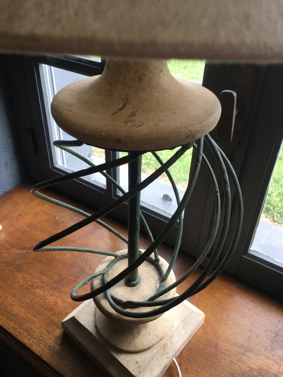 Stone and metal lamp – Table lamps, Vintage (photo 11 of 11)