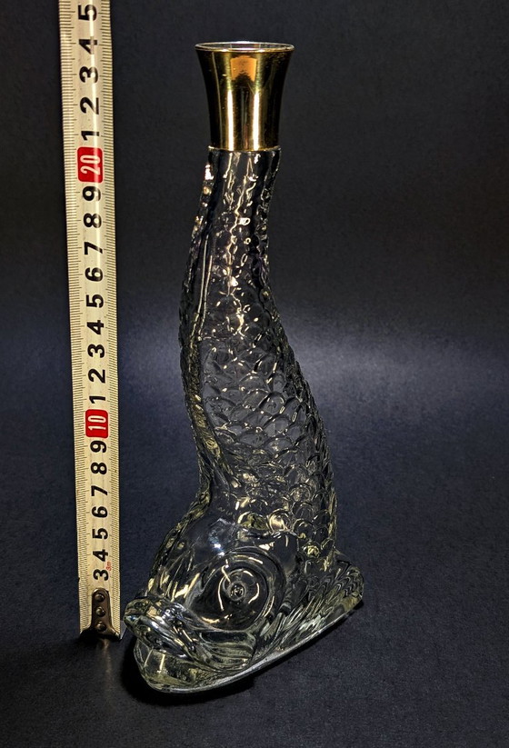 Vintage Fish Bottle (Made in France) – Decorative Objects, Glass, Metal (photo 9 of 10)