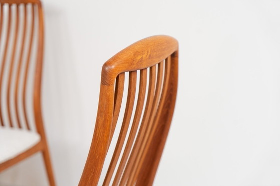 Set van 10 Eetkamerstoelen van Kai Kristiansen voor Schou Andersen (Denemarken, jaren 50) – Wood, Vintage (photo 10 of 11)