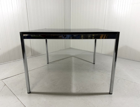 USM Haller Esstisch Fritz Haller 1980er Jahre – Esstische, Chrome, Wood (photo 6 of 20)