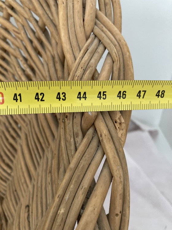 Image 1 of Vintage kinderstoel van rotan uit de jaren 80