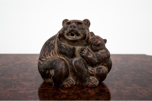 Bear figure, designed by Knud Khyn, Royal Copenhagen