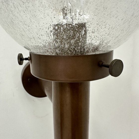 Image 1 of Set di 2 lampade da parete in vetro a globo per esterni di Lisa Pape, Svezia, anni '70