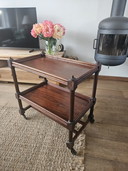 Unique Art Deco tea trolley from furniture factory 't Woonhuys Amsterdam, ca. 1920