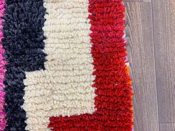 Alfombra bereber pequeña hecha a mano, tamaño 100/200 cm. – Aime Té, Wool (photo 5 of 6)