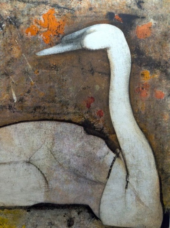 Image 1 of Original lithograph – The Swan – Proof (Bon à Tirer) – Signed (Artist to be identified)