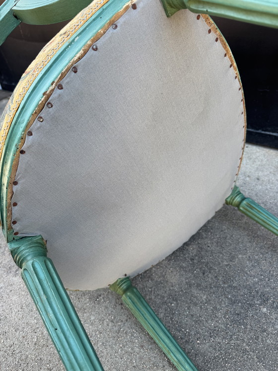 Image 1 of Sillón cabriolet Luis XVI, siglo XVIII.