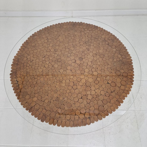 Image 1 of Sheaf of Wheat Bamboo Coffee Table by McGuire, USA, circa 1970