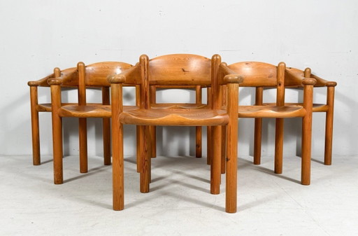 Set van 6 fauteuils van Rainer Daumiller voor Hirtshals Sawmill, Denemarken, jaren 70.