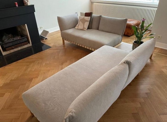 Image 1 of Divano modulare di design originale COR + tavolino coordinato con piano in pietra naturale