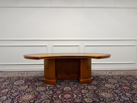 Art Deco Originele Globe Wernicke Bureau Set – Leather, Wood (photo 4 of 24)