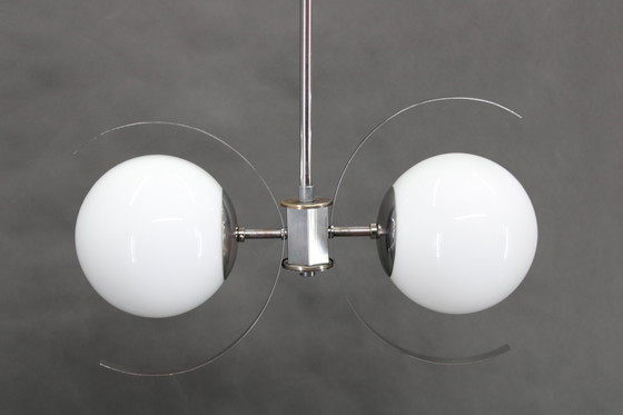 Image 1 of Bauhaus kroonluchter uit 1940, Tsjecho-Slowakije