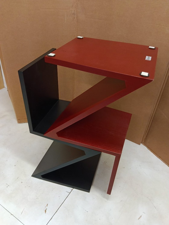 Image 1 of Sedia ALIVAR MVSEVM 514 ZIG ZAG (NUOVA, MAI USATA) Rosso Bordeaux o Nero