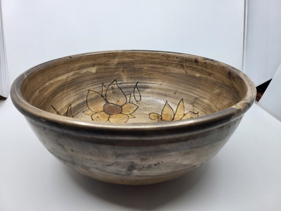 Image 1 of Gran cuenco de gres de Vallauris Côte-d'Azur Francia 1970