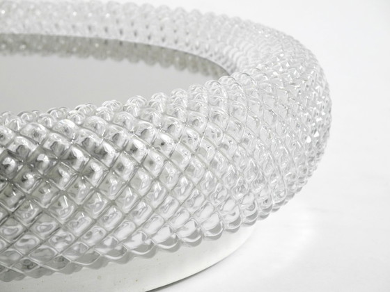 Image 1 of Stunning 1960s illuminated Limburg crystal glass wall mirror