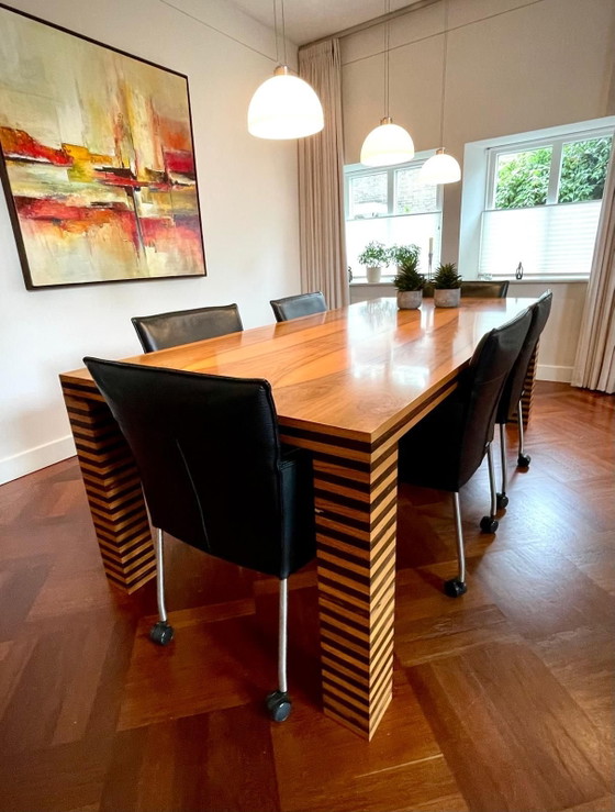 moderne eettafel, Hout, Beige (foto 4 van 5)