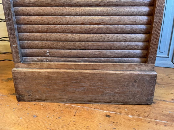 Image 1 of Roller shutter cabinet Archive cabinet Music cabinet Art Deco Scholz French